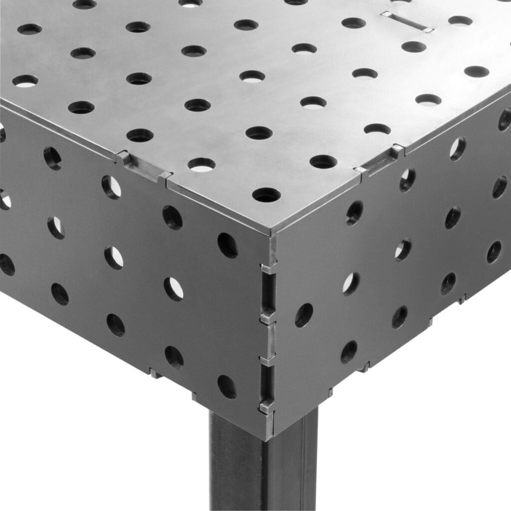 STAHLWERK 3D Schweißtisch Set WT-100 3D ST – DIY Bausatz mit D16 Lochsystem – Bild 3