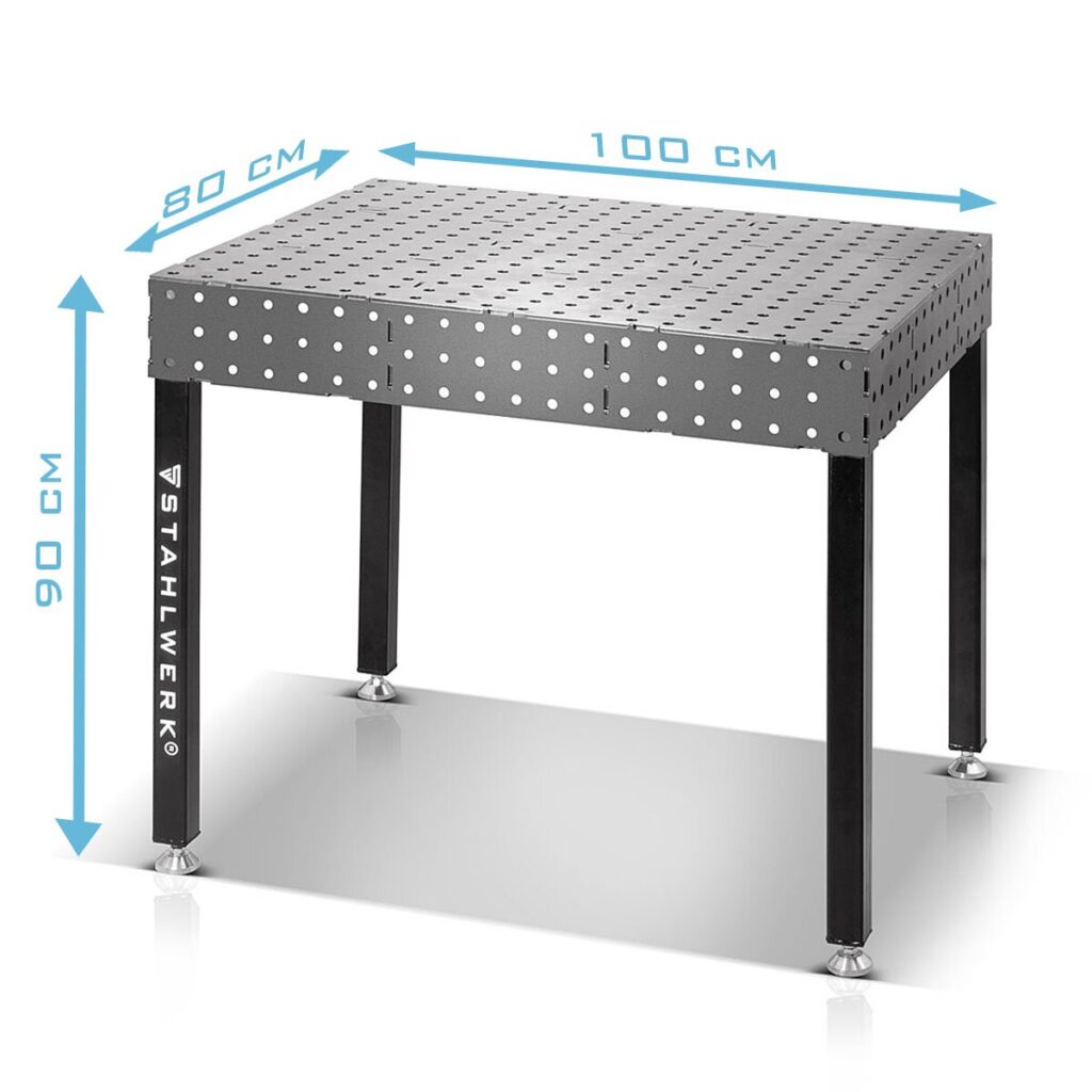 STAHLWERK 3D Schweißtisch Set WT-100 3D ST – DIY Bausatz mit D16 Lochsystem – Bild 11