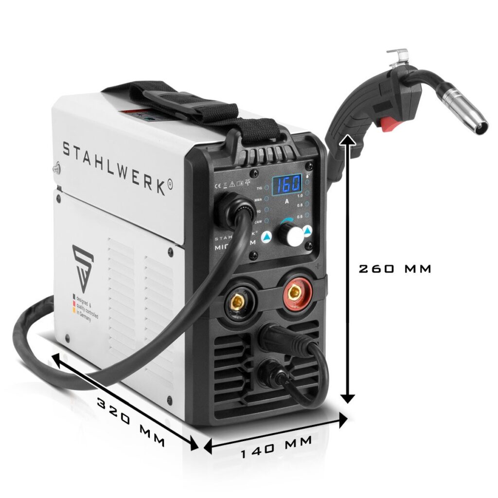 STAHLWERK MIG MAG 160 M – Kompaktes 5-in-1 Schweißgerät mit synergischer Steuerung – Bild 5