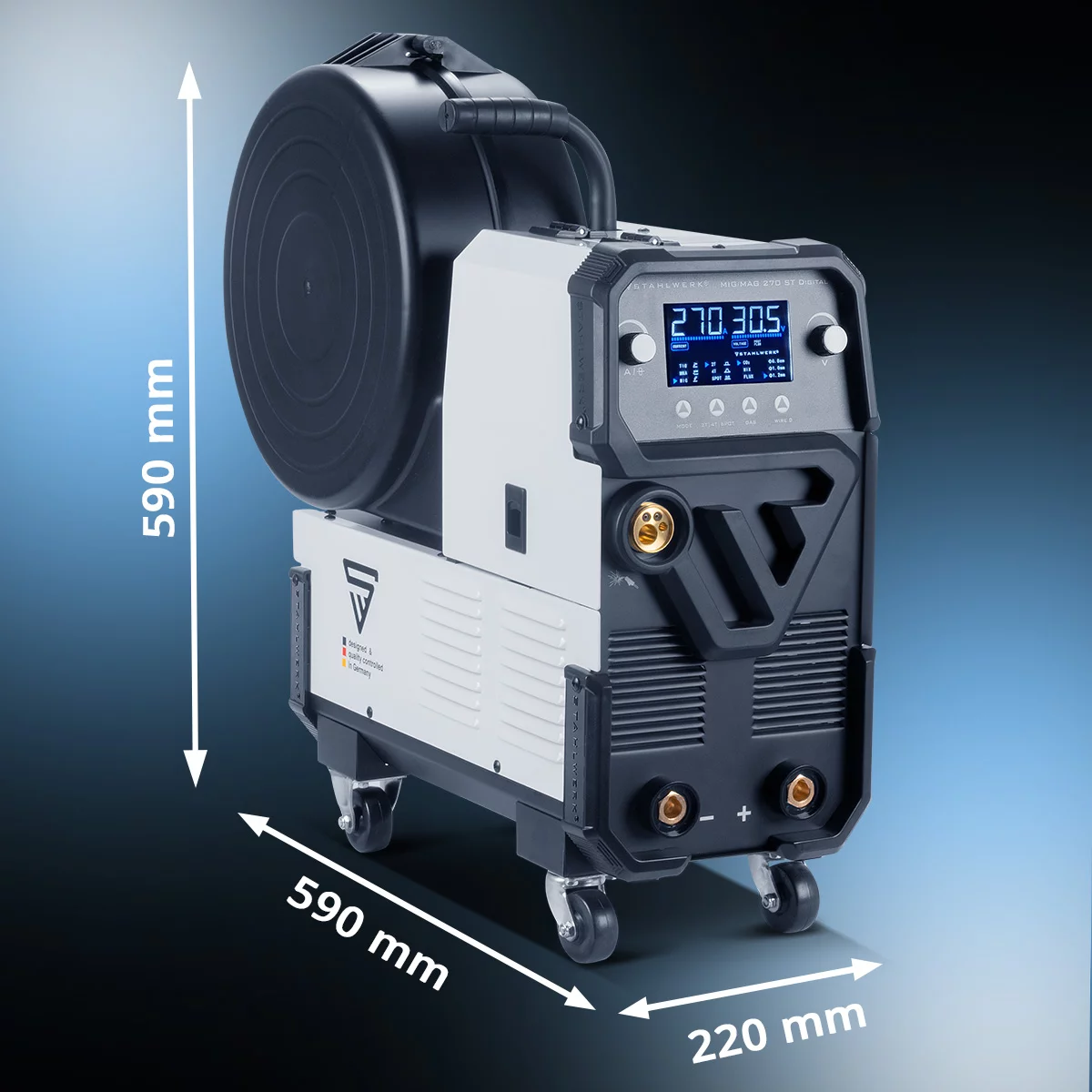STAHLWERK Schweißgerät MIG MAG 270 ST Digital 4in1 Schutzgas Inverter – Bild 6