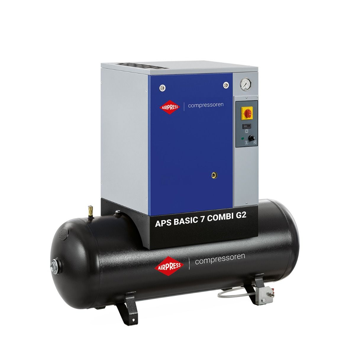 Schraubenkompressor 10 bar – APS 7.5 Combi G2, 200 l, 5,5 kW