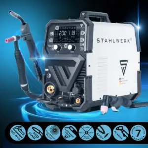 Alternative view of STAHLWERK Kombi Schweißgerät CTM-250 PULS – 6-in-1 200 A mit CUT