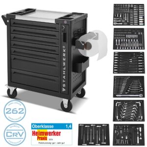 STAHLWERK Werkstattwagen PHOENIX Werkzeugwagen Montagewagen 262 Werkze, 815,99 €