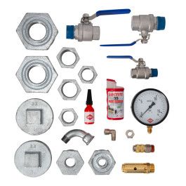 Armaturensatz für Druckluftbehälter 2000-3000L 3" 16 bar – Hochwertige Komponenten für sichere Druckluftnutzung